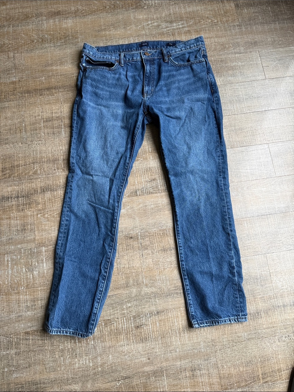 J. Crew Men's Straight-Leg Indigo Denim Jeans